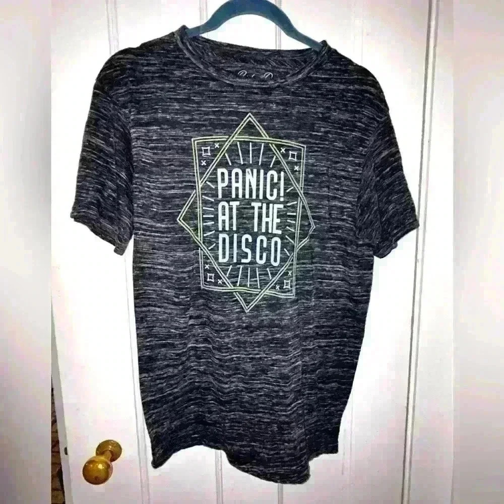 Panic! At The Disco Manhead Shirt size Medium heathered black